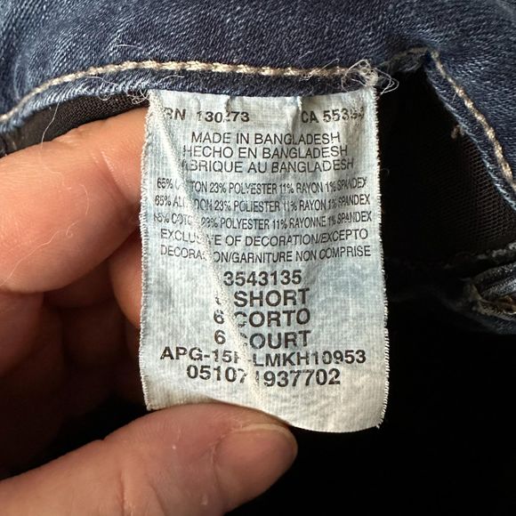 Lee Perfect Fit Straight Leg Jeans, Size 6 Short, Pre-owned - Picture 6 of 7